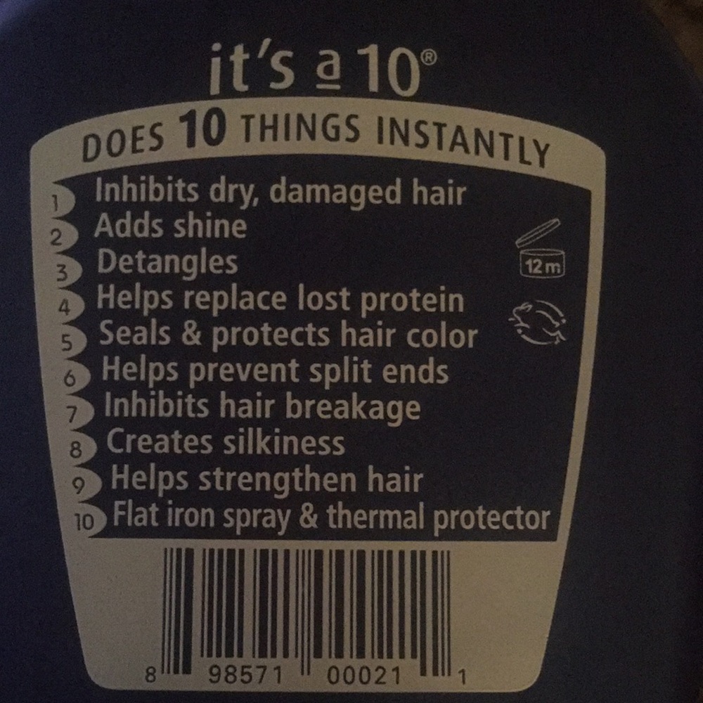 💯 ITS A 10 MIRACLE LEAVE-IN Product 💯 Authentic. Leave in conditioner 10.fl oz - Picture 4 of 4